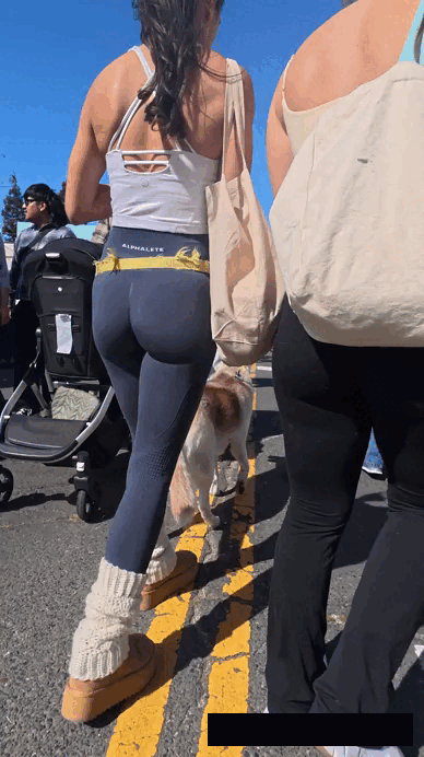 Perky Bubble Butt Perfection: Tight Alphalete Shorts Tease & Lift