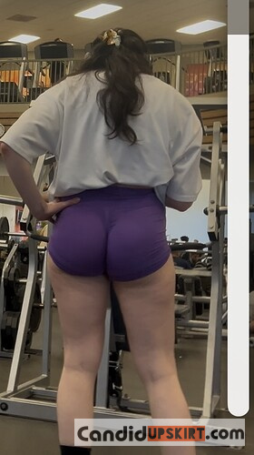 Insane Gym Latina in Purple Spandex (personal favorite) - Photo 3